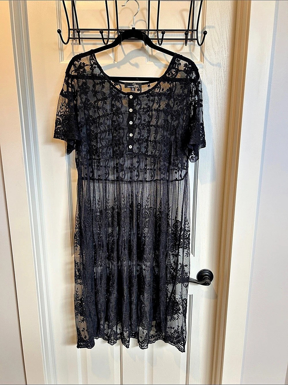 Suzanne Betro Floral Lace Midi Overlay for Dress Size 2X Like New